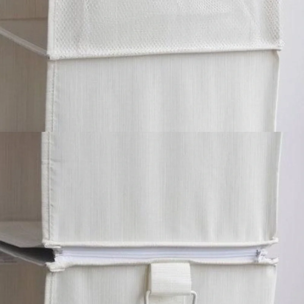 NEW We Think Storage 12x12x42 Cream Hanging Closet Organizer